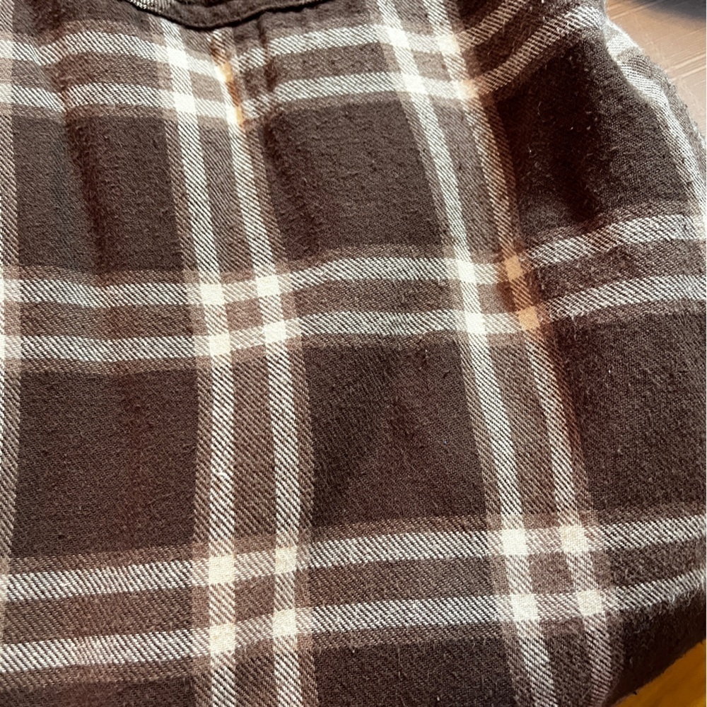 Wrangler Men's Brown Plaid Sherpa Lined Shacket Size M Outdoor Western Chores - Picture 10 of 12